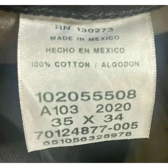 Lee Men's Relaxed Fit Straight Leg Jeans 100% Cotton 35W x 34L Double Black - Picture 4 of 4